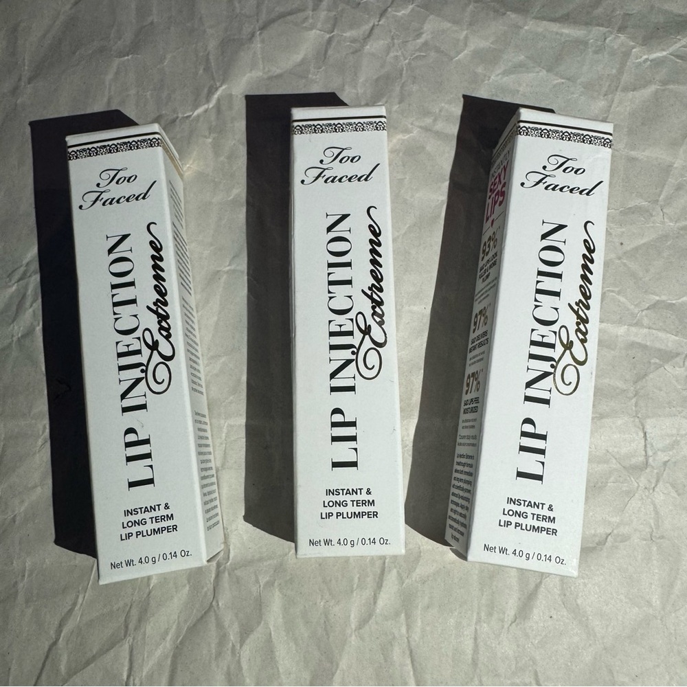 3 x Too faced lip injection extreme
Instant & long term lip plumper